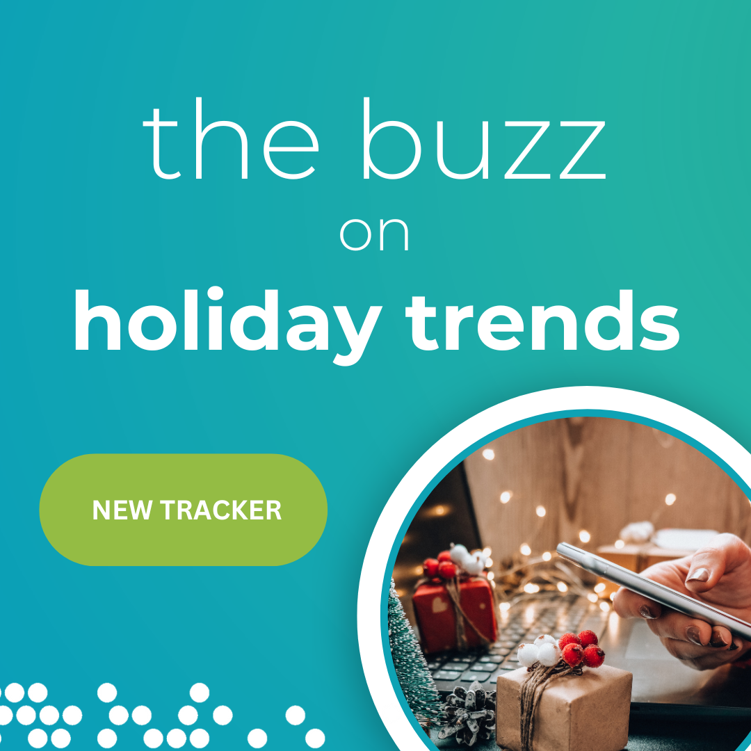 the buzz on holiday trends social post