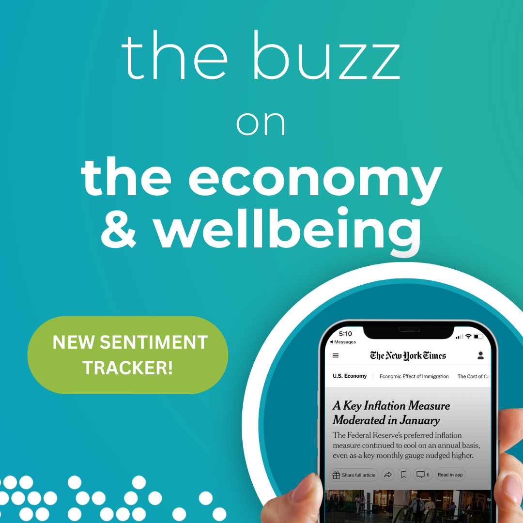 The economy and wellbeing